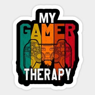 My gamer therapy Sticker